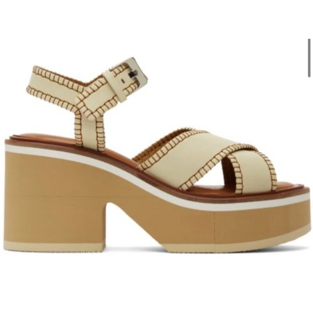 Clergerie Paris Women's Charlisp Sandals Straw Nap Size 40 1/2 EU NIB